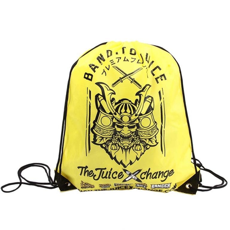 yellow drawstring bags