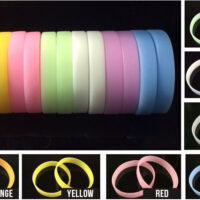 Glow in the on sale dark silicone wristbands