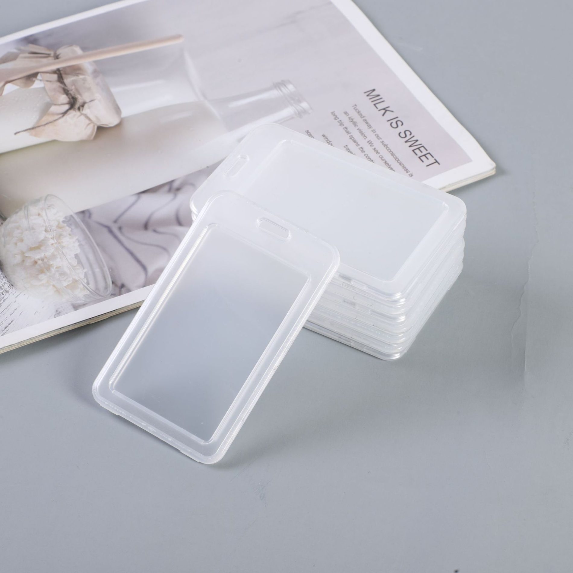 double sided transparent card holder 9