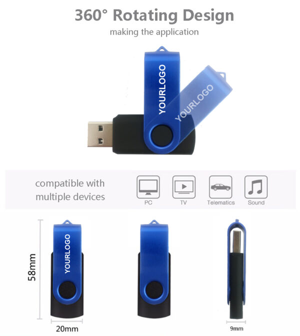 swivel usb flash drive specs