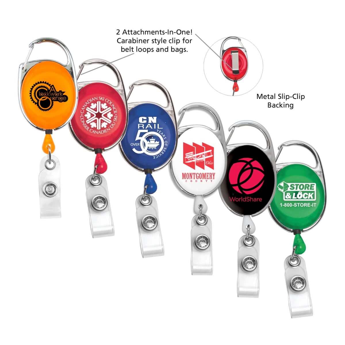 Carabiner Badge Reel / Carabiner Yoyo Pulley - Greenworks - Lanyards & ID  Card Holders