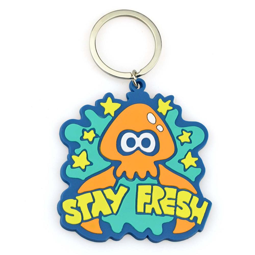 2d Soft Pvc Rubber Keychain Silicone Rubber Keyring Custom Made