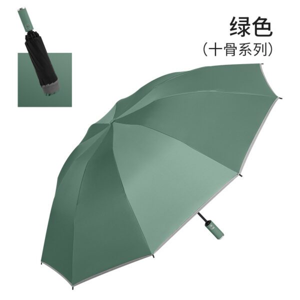 3 fold inverted umbrella green