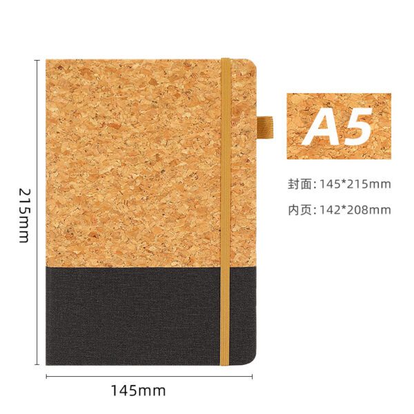 CORK NOTEBOOK BLACK