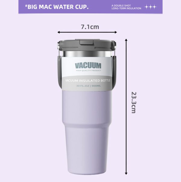 Portable travel mug SIZE