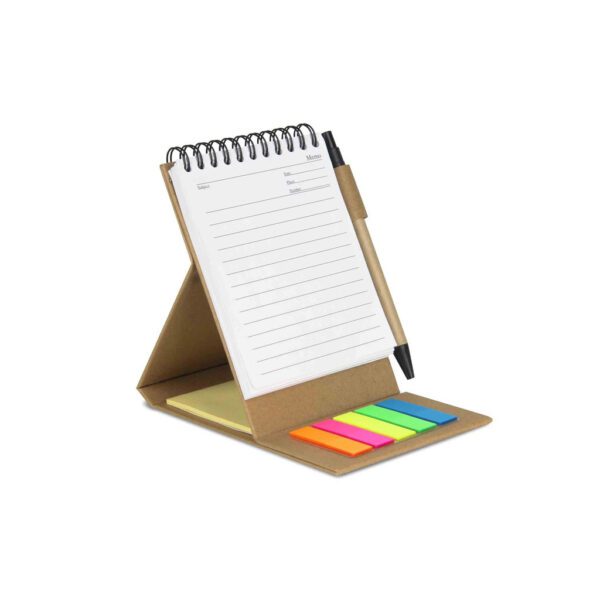 S148 SCRIBBLE Eco Notepad Set Brown