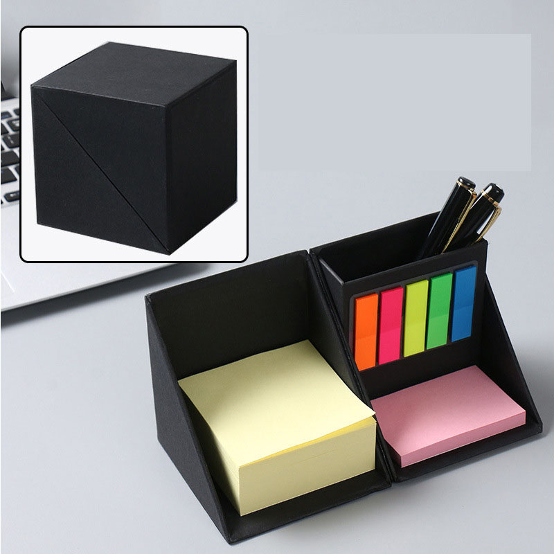 Sticky Memo Box black