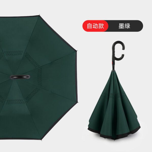 auto inverted umbrella green
