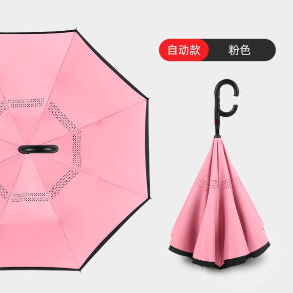 auto inverted umbrella pink