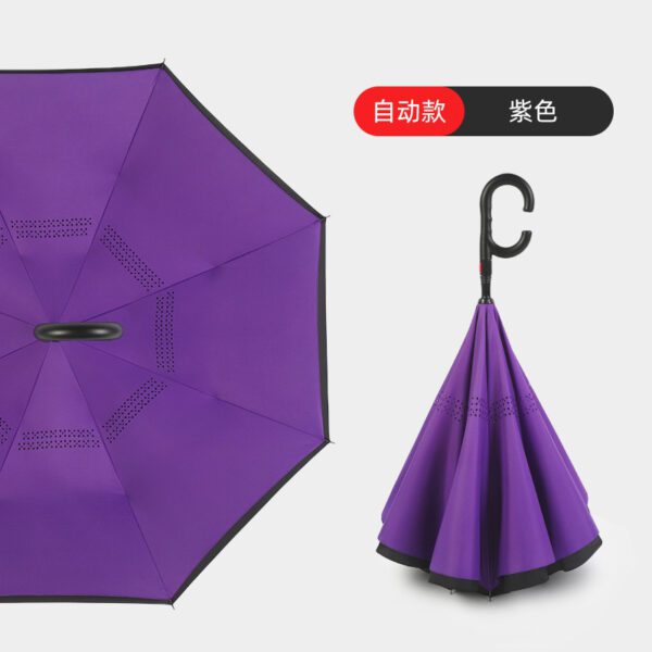 auto inverted umbrella purple