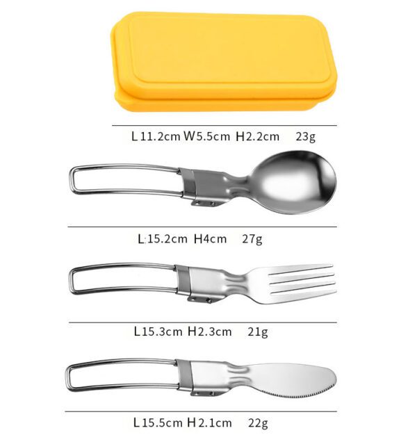 stainless steel foldable cutlery set 1