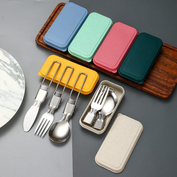 stainless steel foldable cutlery set 3