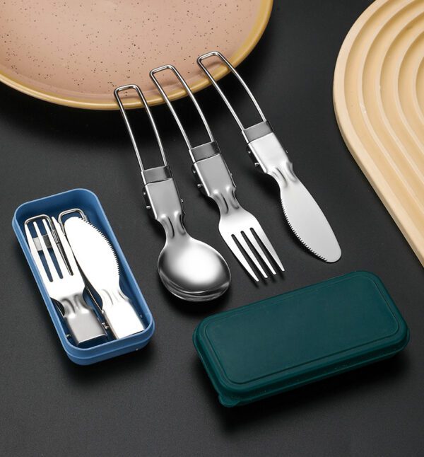 stainless steel foldable cutlery set 4