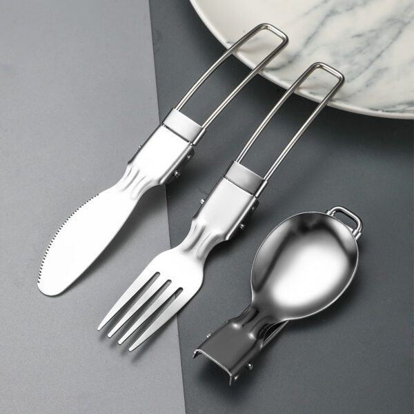 stainless steel foldable cutlery set 5