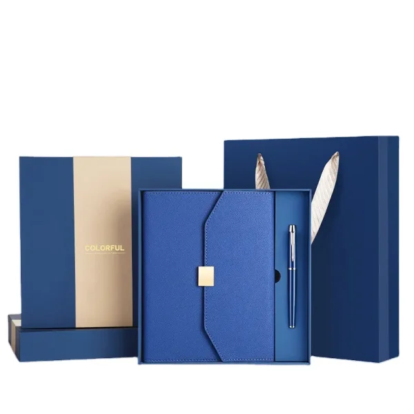 Notebook gift set blue