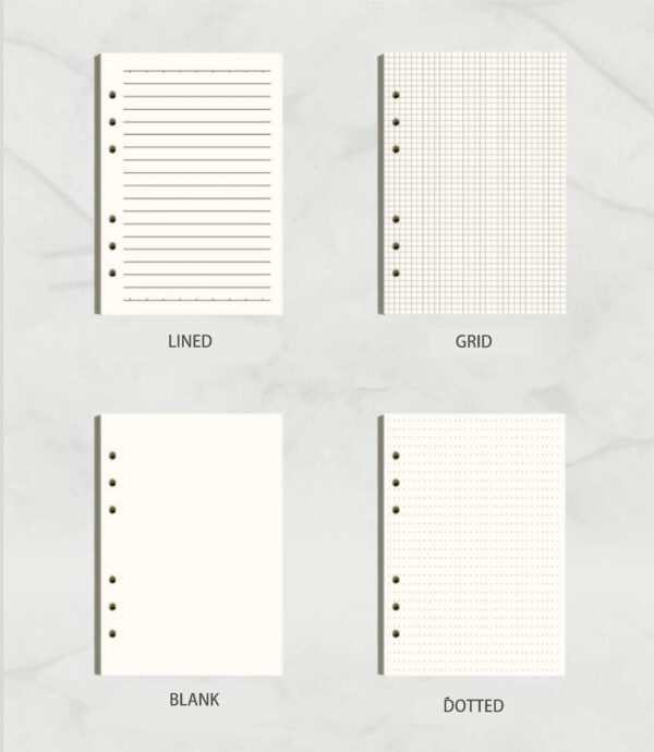 Notebook gift set pages