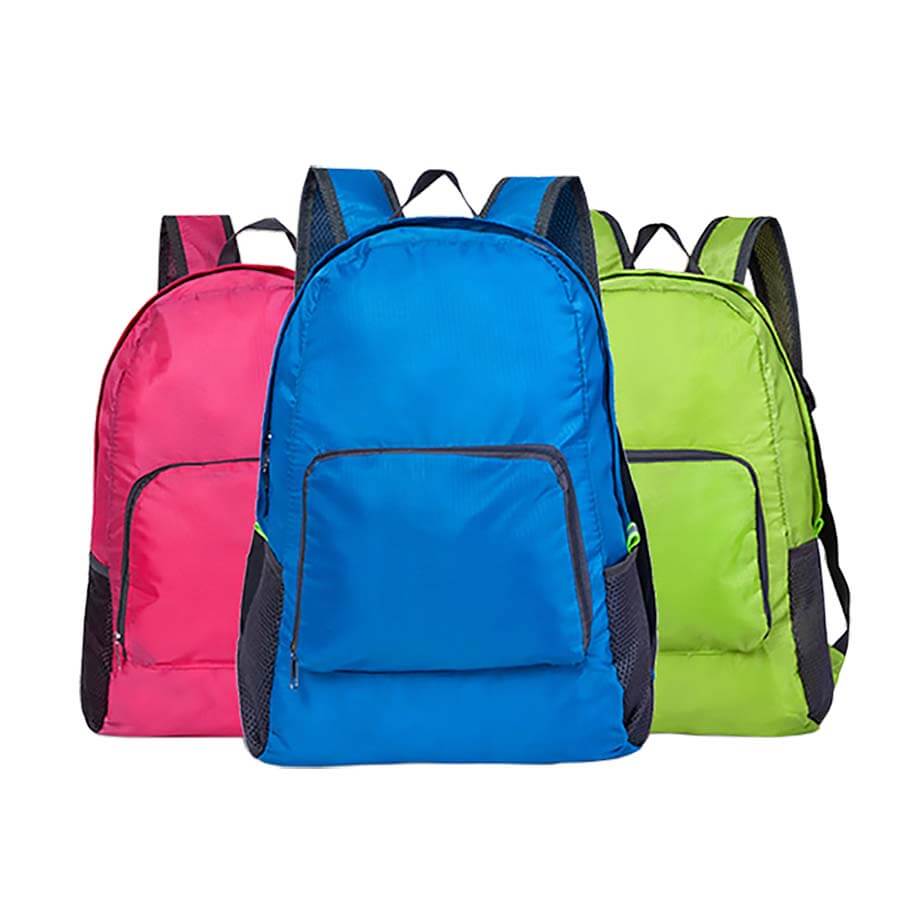 Nylon Foldable Travel Backpack - with Logo Printing - Backpack Malaysia