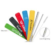 Eco Stainless Steel Straw Set with Cotton Pouch - Greenworks Malaysia