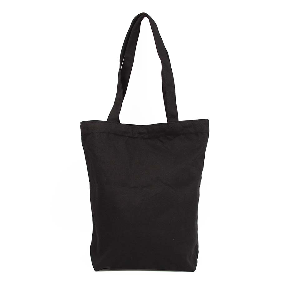 Black Cotton Tote Bag (CB05) - with Logo Printing - Eco Bags Malaysia