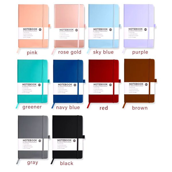 pu leather notebook colors