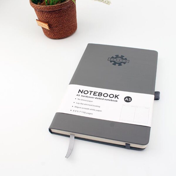 pu leather notebook nb01 grey