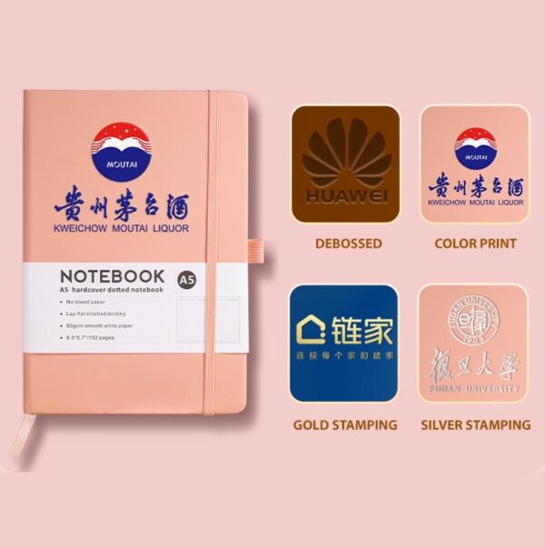 pu leather notebook printing