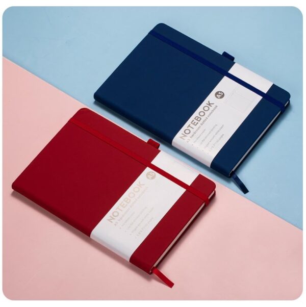 pu leather notebook red blue