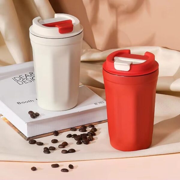 stainless steel thermos coffee mug with lid 6