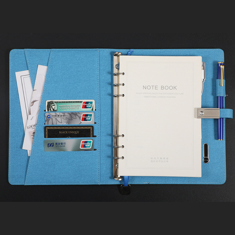 A5 Notebook Diary with Power Bank & USB Flash Drive