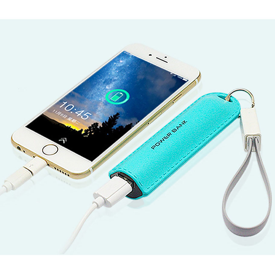 Portable Mini  Keychain Power Bank  2600mAh With Logo 