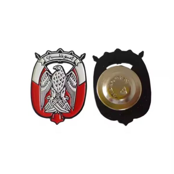 black nickel enamel pin