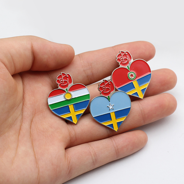 Custom Made Soft Enamel Metal Lapel Pin Pin Badges Collar Pins 