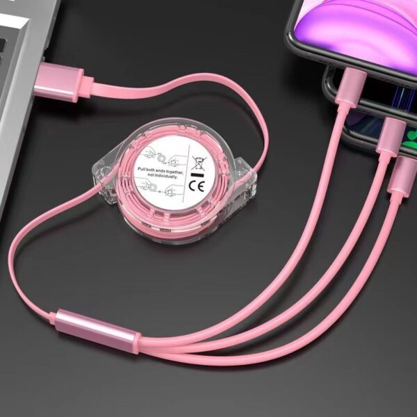 usb cable pink