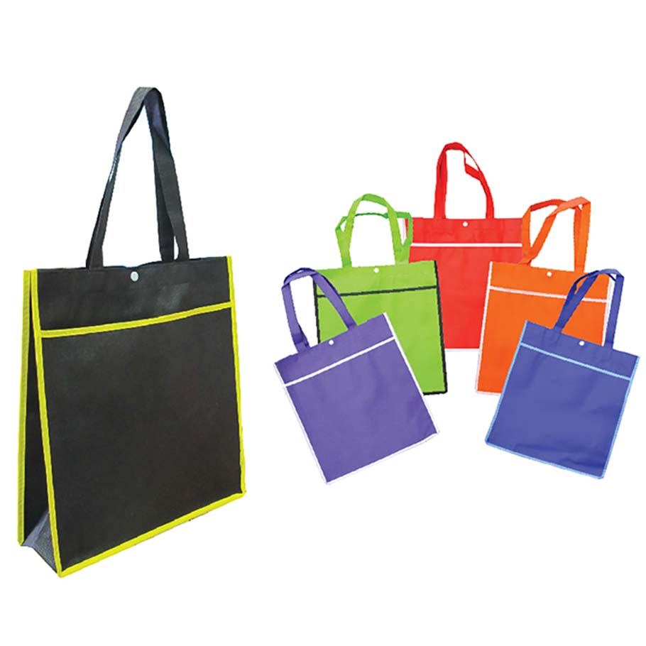 Button Non Woven Bag (GM7) - Greenworks - Recycle Bags Malaysia