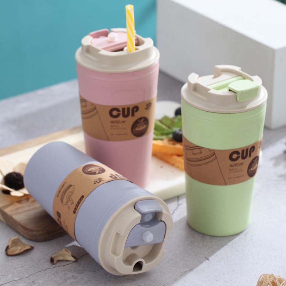 Bamboo Fiber Coffee Mug- Eco Friendly, Portable & Leak Proof