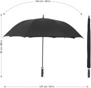 30 Inch Auto Open Golf Size Umbrella UM10 Custom Logo Printing