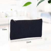 Canvas Multi Purpose Zipper Pouch CB08 with Custom Logo Printing