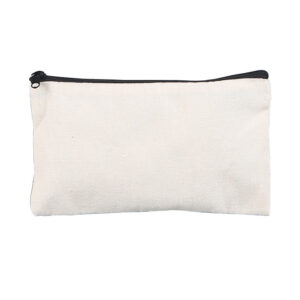 canvas cotton zipper pouch