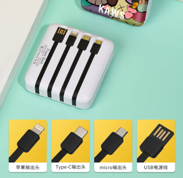 mini power bank built in cable 11