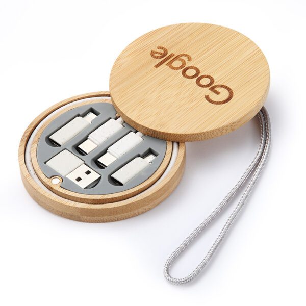 6 in bamboo cable storage 1