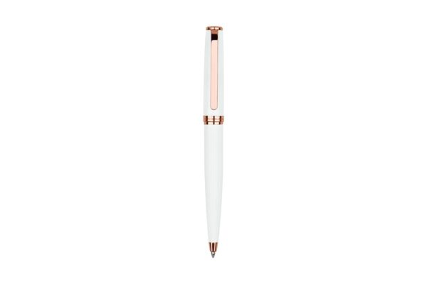 [987BG] STELLAR ROSE Metal Ball Pen (White)