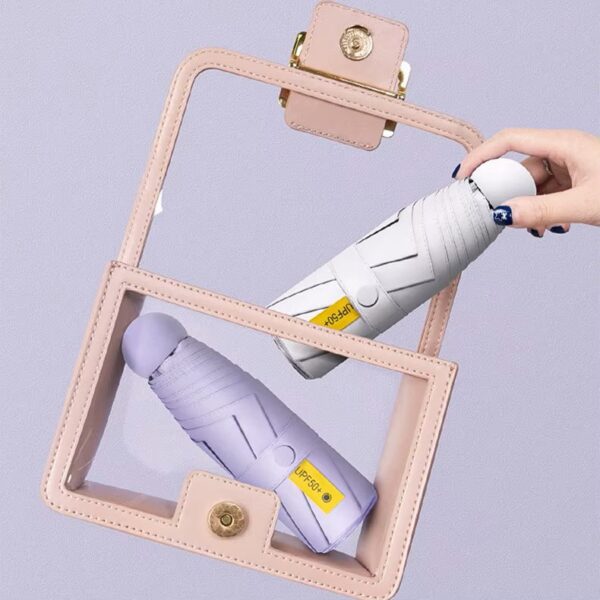 mini capsule umbrella dark 12