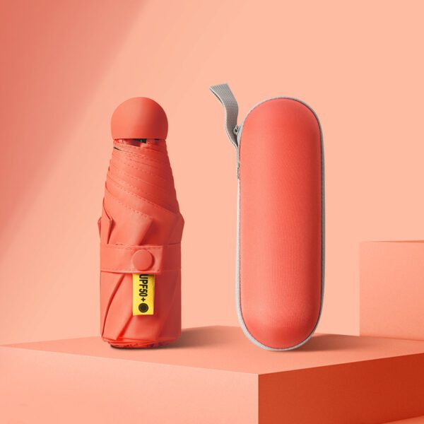 mini capsule umbrella orange
