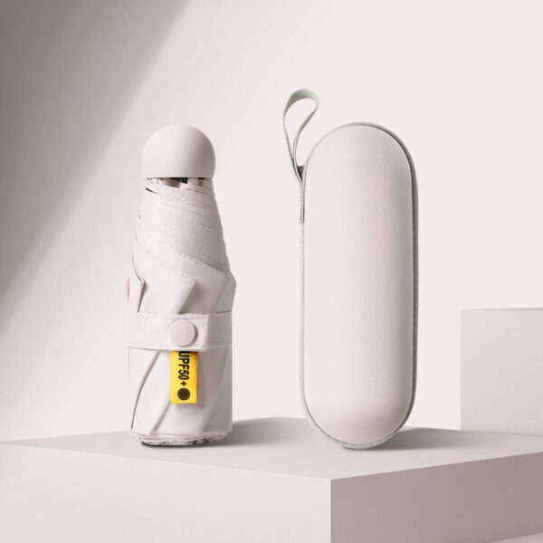 mini capsule umbrella white
