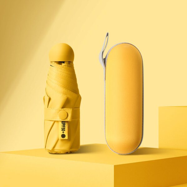 mini capsule umbrella yellow