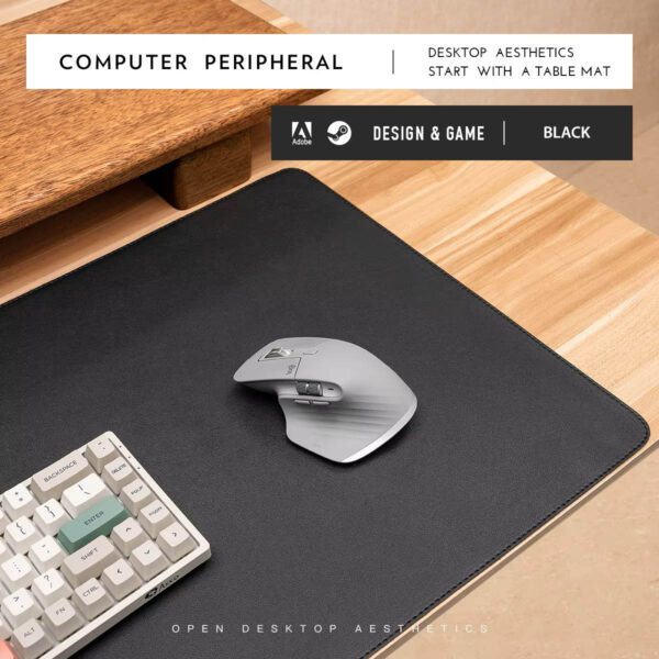 desk pad black