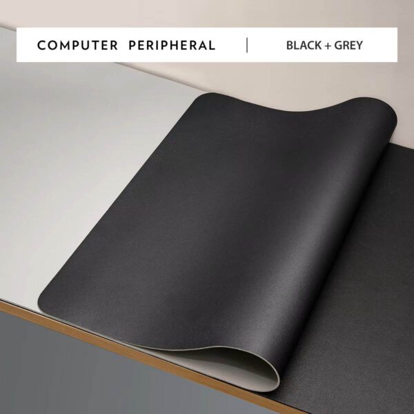 desk pad black grey