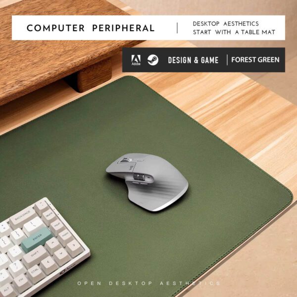 desk pad forest green