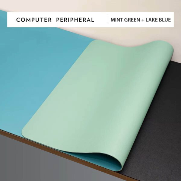 desk pad green blue