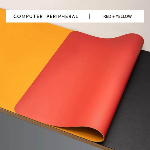 desk pad red yellow